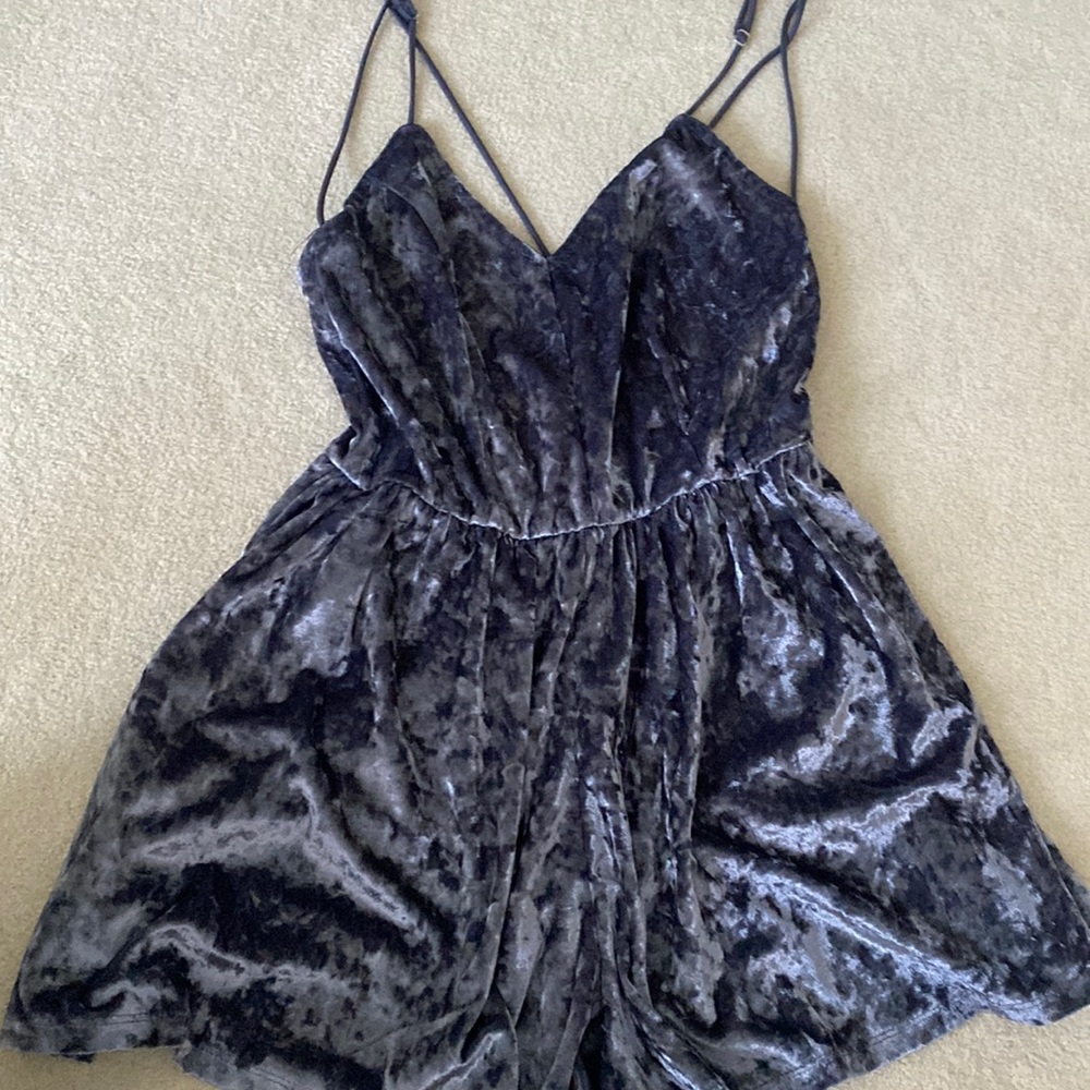 Super cute velvet romper